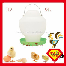 Durable Plastic High Quality Largr Chicken Drinker Crown 112 Plastic Feeder 9L Ball Type Drinker